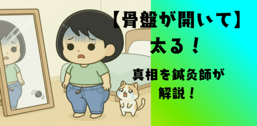 【骨盤が開いて太る！】の真相を鍼灸師が解説！