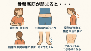 骨盤底筋が弱まると