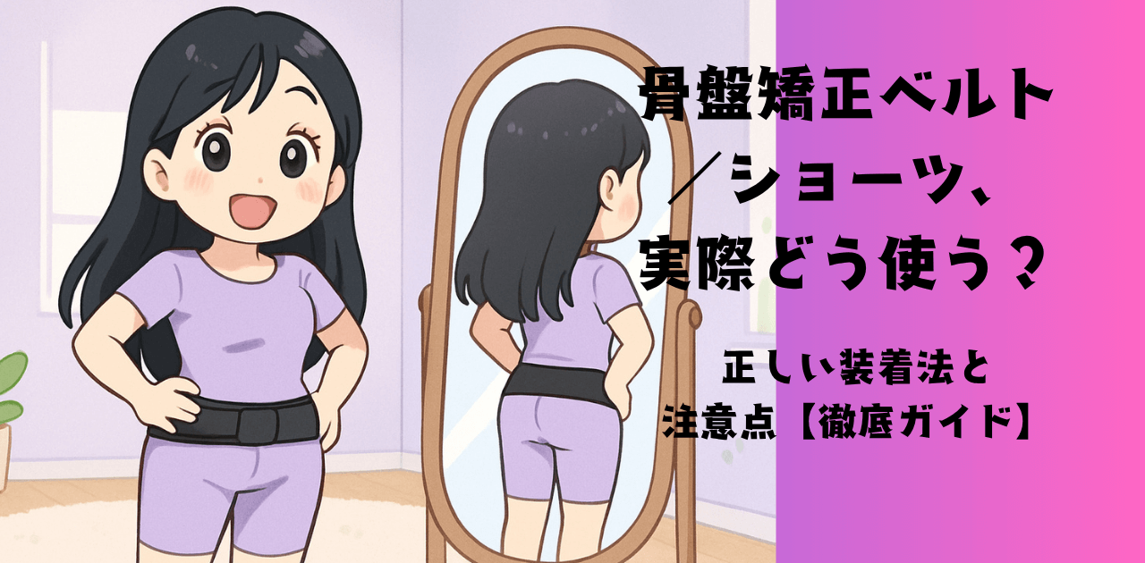 骨盤矯正ベルト/ショーツ、実際どう使う?正しい装着法と注意点【徹底ガイド】