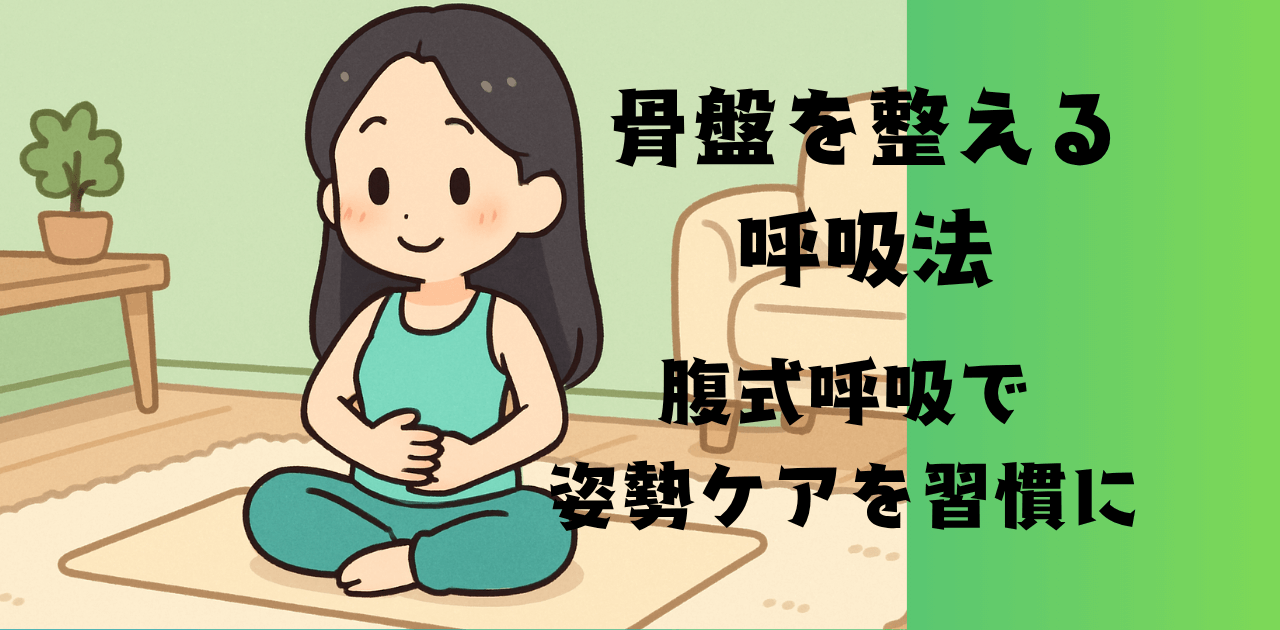 骨盤を整える呼吸法|腹式呼吸で姿勢ケアを習慣に
