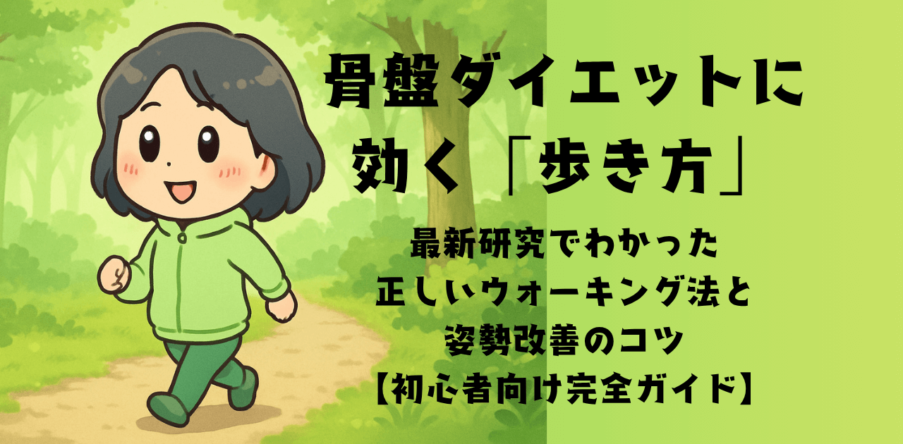 骨盤ダイエットに効く歩き方｜｜最新研究でわかった正しいウォーキング法と姿勢改善のコツ【初心者向け完全ガイド】