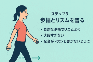 骨盤ダイエットに効くウォーキング３