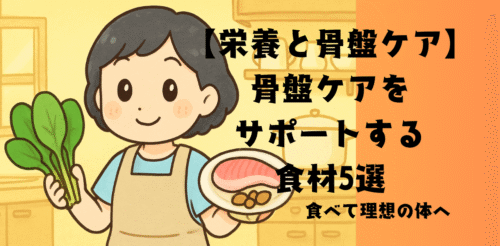 【栄誉と骨盤ケア】骨盤ケアをサポートする食材５選｜食べて理想の体へ