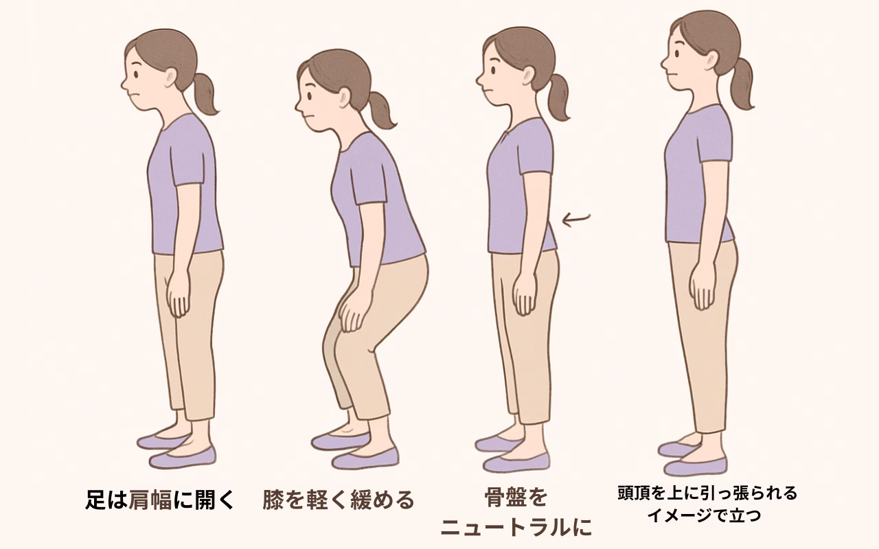 立ち仕事で骨盤が歪む？