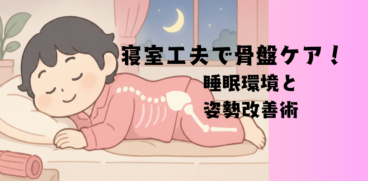 寝室工夫で骨盤ケア！睡眠環境と姿勢改善術