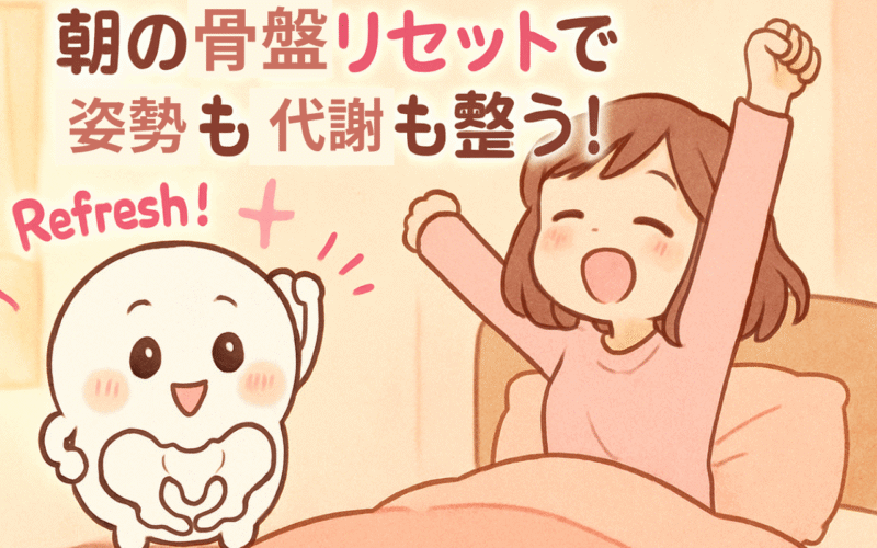 朝3分で骨盤リセット！1日中スッキリ姿勢が続く「朝ストレッチ習慣」