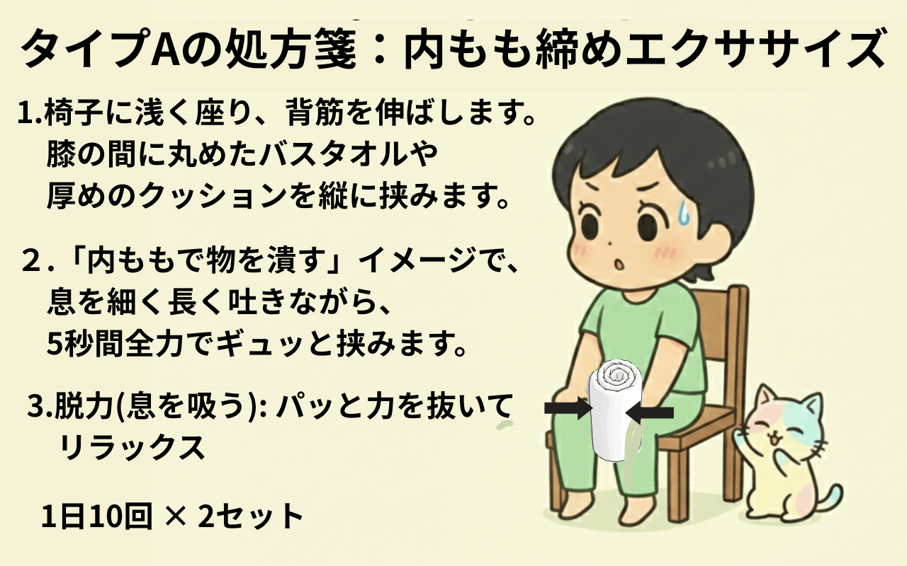 内ももを鍛えて骨盤を締めるトレーニング